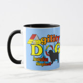 アジリティAustralian Shepherdギフト マグカップ (左)