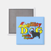 アジリティAustralian Shepherdギフト マグネット (正面/裏面)