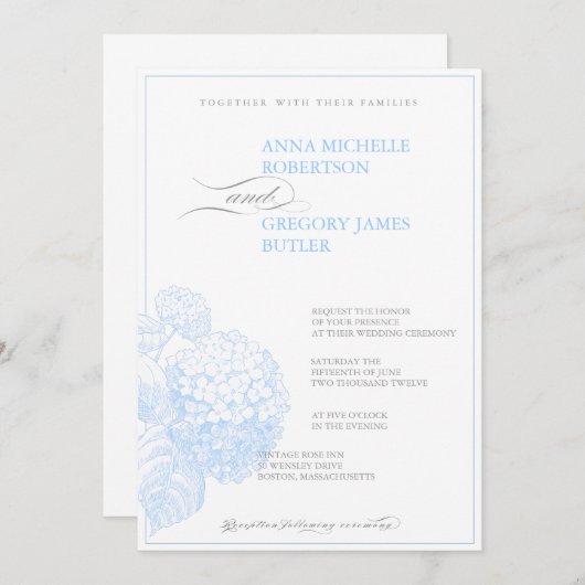 アジロウ 招待状 (正面/裏面)