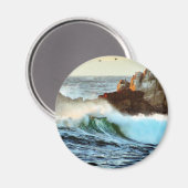 アジロマービーチウェーブズ海ダスク マグネット (正面/裏面)