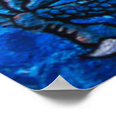 アジ中国のアカラフル・ドラゴンプリント ポスター (角)