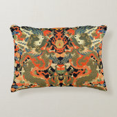 アジ中国のア・ドラゴンカラフルアート アクセントクッション (正面)