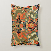 アジ中国のア・ドラゴンカラフルアート アクセントクッション (正面(垂直))