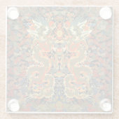 アジ中国のア・ドラゴンカラフルアート ガラスコースター (裏面)