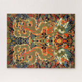 アジ中国のア・ドラゴンカラフルアート ジグソーパズル (横)