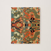 アジ中国のア・ドラゴンカラフルアート ジグソーパズル (縦)