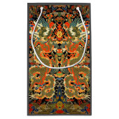 アジ中国のア・ドラゴンカラフルアート スモールペーパーバッグ (裏面)