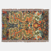 アジ中国のア・ドラゴンカラフルアート スローブランケット (正面)