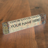 アジ中国のア・ドラゴンカラフルアート デスクネームプレート (側面)