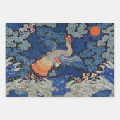 アジ中国のア・ドラゴンカラフルアート ラッピングペーパーシート (正面2)