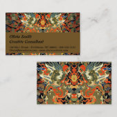 アジ中国のア・ドラゴンカラフルアート 名刺 (正面/裏面)