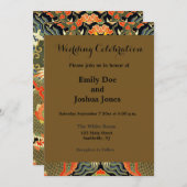 アジ中国のア・ドラゴンカラフルアート 招待状 (正面/裏面)