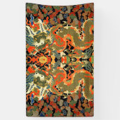 アジ中国のア・ドラゴンカラフルアート 横断幕 (縦)