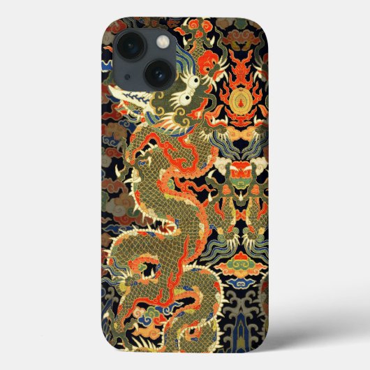 アジ中国のア・ドラゴンカラフルアート Case-Mate iPhoneケース (裏面)
