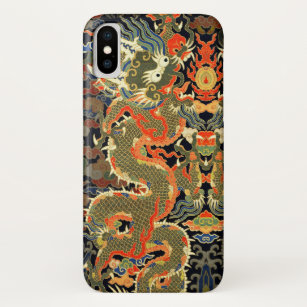アジ中国のア・ドラゴンカラフルアート iPhone X ケース