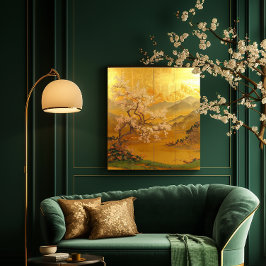 アジ威厳のあるアインスパイアン・ゴールデン メタルプリント