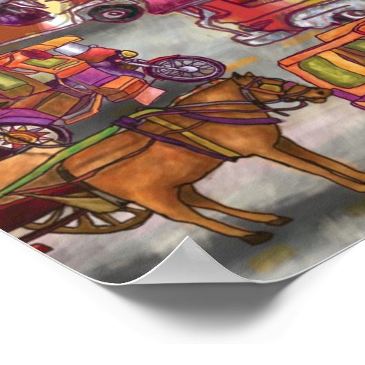 アジ忙しア通り ポスター (角)