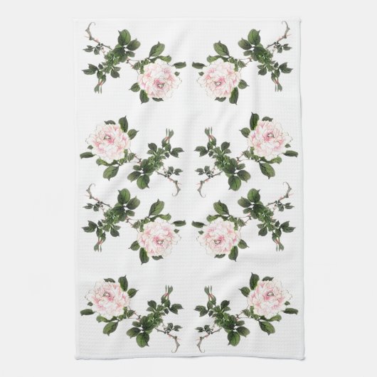 アジ日本のアバラ花梅麗キッチンタオル キッチンタオル (縦)