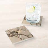 アジ日本のアンコソンバード《鳥》アメリカゴガラソンバード ガラスコースター (アングル)