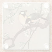 アジ日本のアンコソンバード《鳥》アメリカゴガラソンバード ガラスコースター (裏面)