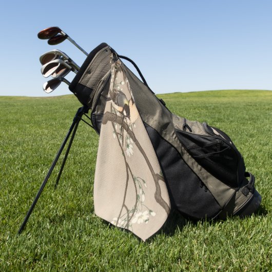 アジ日本のアンコソンバード《鳥》アメリカゴガラソンバード ゴルフタオル (グリーン)