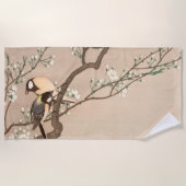 アジ日本のアンコソンバード《鳥》アメリカゴガラソンバード ビーチタオル (正面)