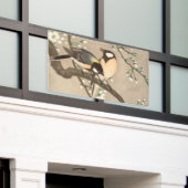 アジ日本のアンコソンバード《鳥》アメリカゴガラソンバード 横断幕 (ビルの外側)