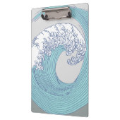 アジ日本のアンサーフウェーブアート海アート クリップボード (左)