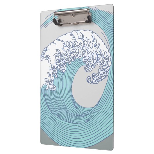 アジ日本のアンサーフウェーブアート海アート クリップボード (左)