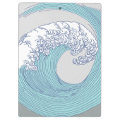 アジ日本のアンサーフウェーブアート海アート クリップボード (裏面)