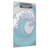 アジ日本のアンサーフウェーブアート海アート クリップボード (右)