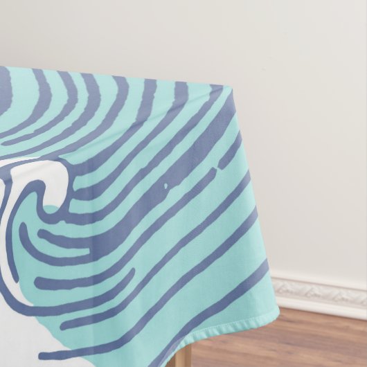 アジ日本のアンサーフウェーブアート海アート テーブルクロス (インサイチュ)