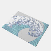 アジ日本のアンサーフウェーブアート海アート ドアマット (アングル)