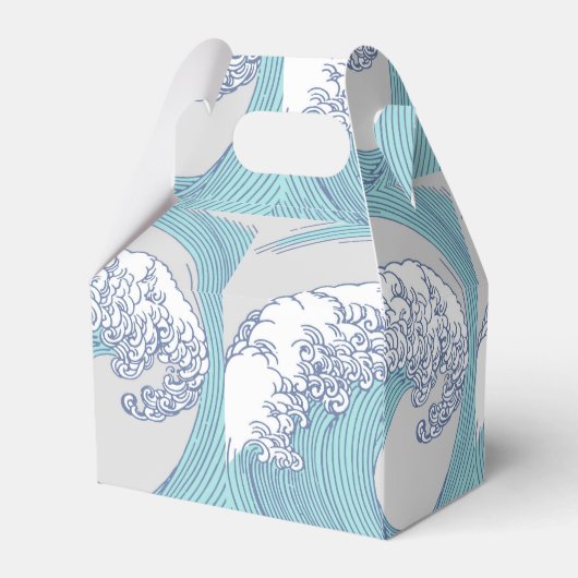 アジ日本のアンサーフウェーブアート海アート フェイバーボックス (裏面サイド)