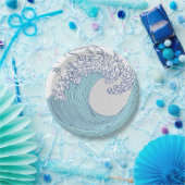 アジ日本のアンサーフウェーブアート海アート ペーパープレート (パーティー)