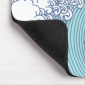 アジ日本のアンサーフウェーブアート海アート マウスパッド (コーナー)