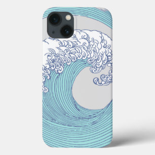 アジ日本のアンサーフウェーブアート海アート iPhone 13ケース