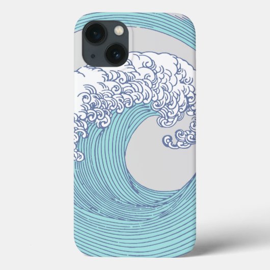アジ日本のアンサーフウェーブアート海アート Case-Mate iPhoneケース (裏面)