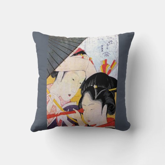 アジ日本のアン・アート・ガイシャ クッション (裏面)