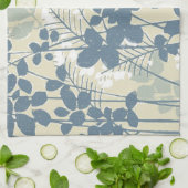 アジ日本のア青葉花 キッチンタオル (折り畳み)