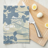 アジ日本のア青葉花 キッチンタオル (四つ折り)
