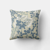 アジ日本のア青葉花 クッション (裏面)