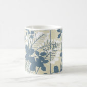 アジ日本のア青葉花 コーヒーマグカップ (中央)