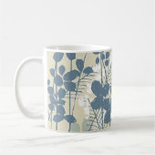 アジ日本のア青葉花 コーヒーマグカップ (左)