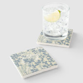 アジ日本のア青葉花 ストーンコースター (横)