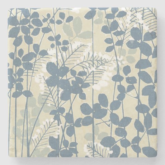 アジ日本のア青葉花 ストーンコースター (正面)