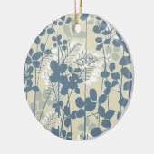 アジ日本のア青葉花 セラミックオーナメント (左)