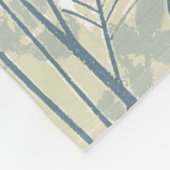 アジ日本のア青葉花 フリースブランケット (角)