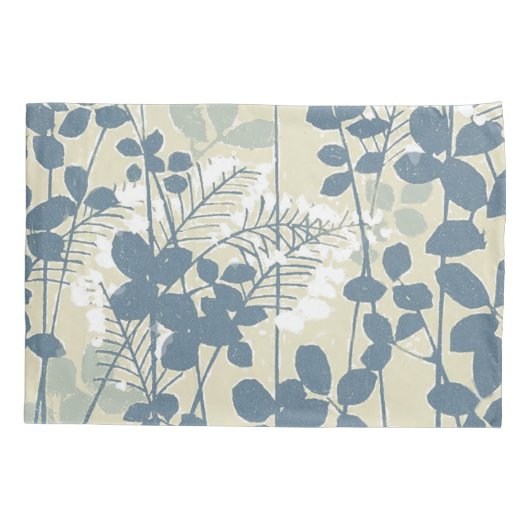 アジ日本のア青葉花 枕カバー (裏面)