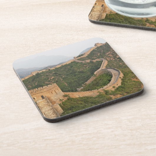 アジ素晴らしア、中国、Jinshanlingの中国の壁 コースター (左側)